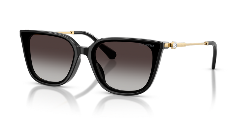 Swarovski SK6054D in Black / Gradient Grey (10018G) - Front View
