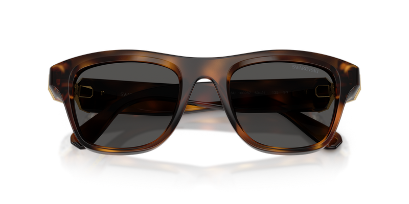 Swarovski SK6056U in Havana / Dark Grey (100287) - Side View
