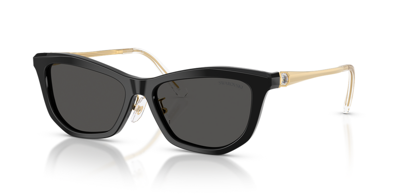 Swarovski SK6057F in Black / Dark Grey (100187) - Front View