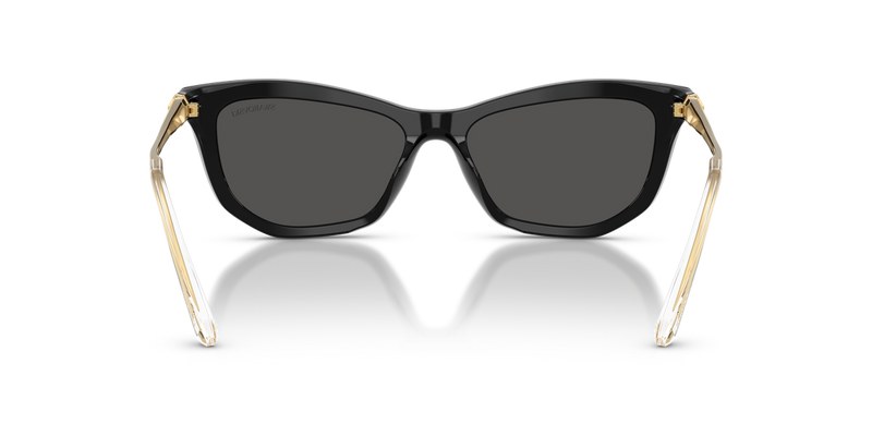Swarovski SK6057 in Black / Dark Grey (100187) - Temple Detail