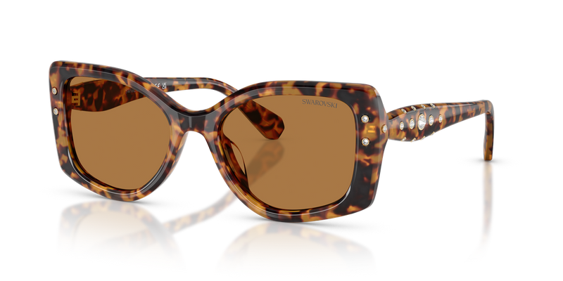 Swarovski SK6058U in Light Havana / Bronze (104073) - Alternate View