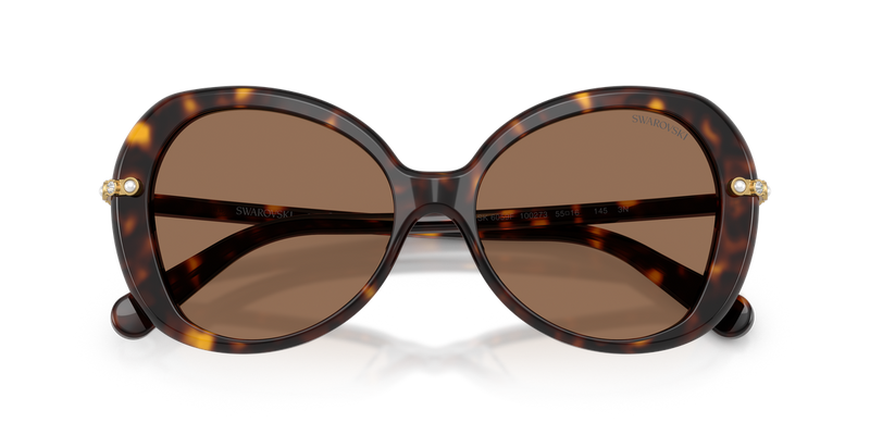 Swarovski SK6059F in Havana - Side View