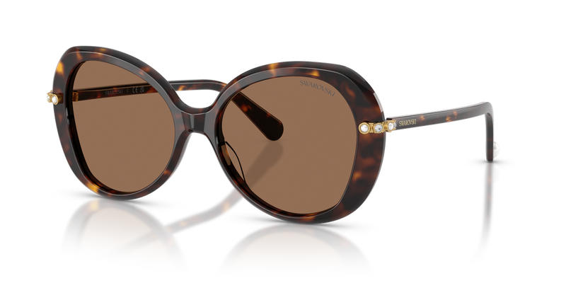Swarovski SK6059 in Havana / Dark Brown (100273) - Front View