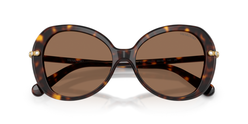 Swarovski SK6059 in Havana / Dark Brown (100273) - Side View