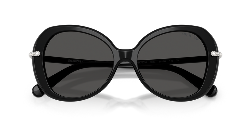 Swarovski SK6059 in Black / Dark Grey (103887) - Alternate View