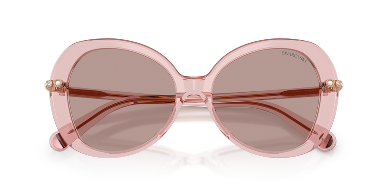 Swarovski SK6059 in Transparent Dark Pink / Light Purple Brown (10977N) - Alternate View