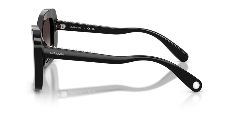 Swarovski SK6062U in Black / Grey Gradient (10018G) - Back View