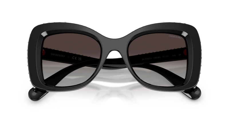 Swarovski SK6062U in Black / Gradient Grey (10938G) - Alternate View