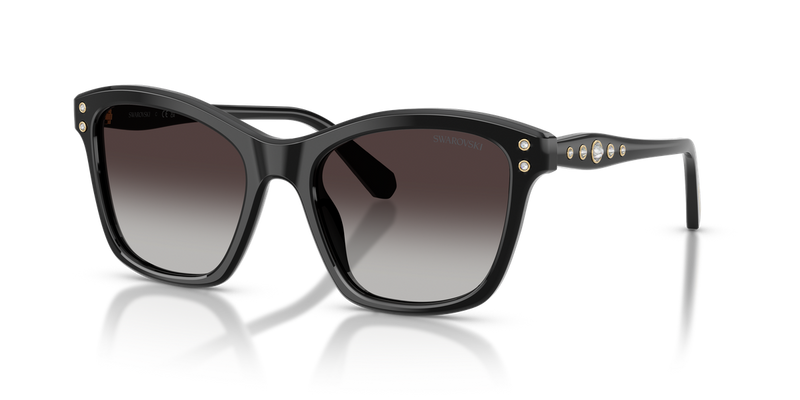 Swarovski SK6063 in Black / Gradient Grey (10018G) - Front View