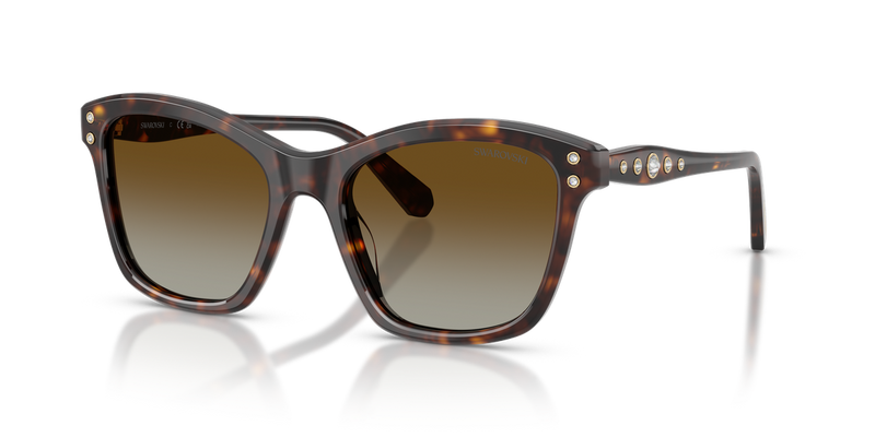 Swarovski SK6063 in Havana / Polarized Brown Gradient (1002T5) - Alternate View