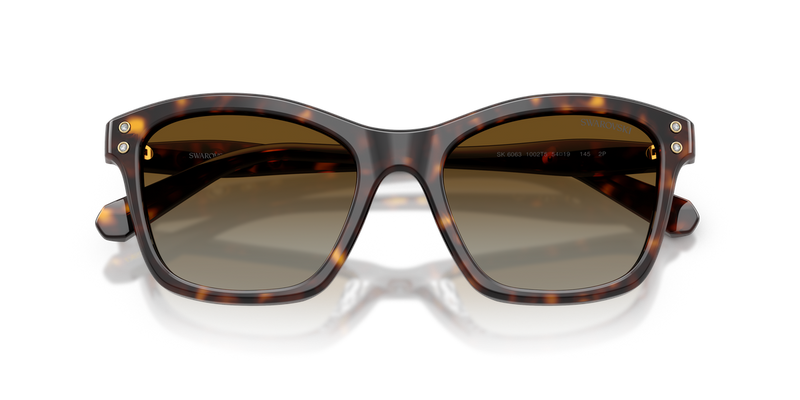 Swarovski SK6063 in Havana / Polarized Brown Gradient (1002T5) - Alternate View