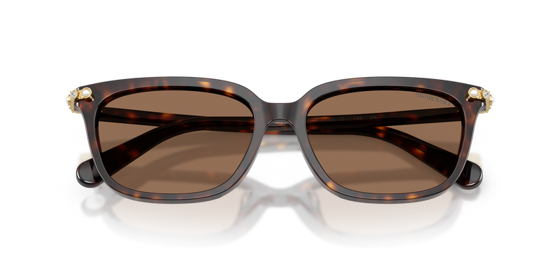 Swarovski SK6064D in Havana / Dark Brown (100273) - Side View