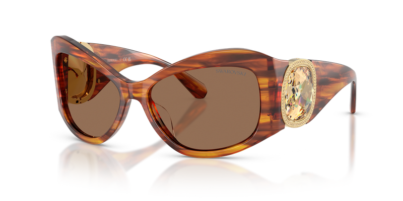 Swarovski SK6074U in Striped Havana - Alternate View