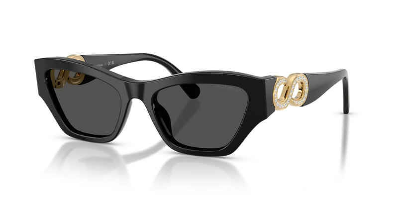 Swarovski SK6076U in Black - Front View
