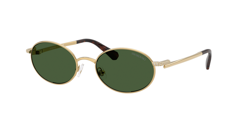 Swarovski SK7033 in Gold / Dark Green (400471) - Alternate View