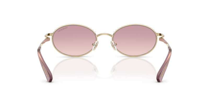 Swarovski SK7033 in Pale Gold / Brown Gradient Violet (401368) - Temple Detail