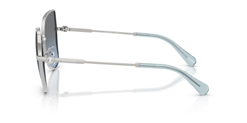 Swarovski SK7037 in Silver / Blue Gradient Grey (40018F) - Back View
