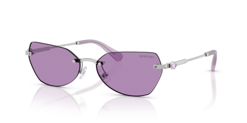 Swarovski SK7038 in Silver / Violet (400169) - Front View