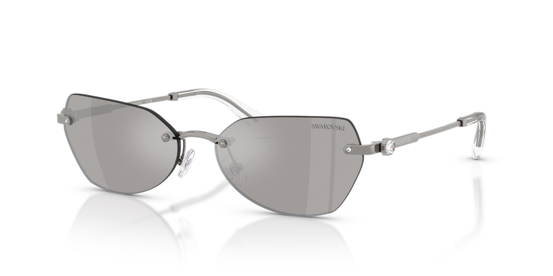 Swarovski SK7038 in Gunmetal / Light Grey Mirror Silver (40096G) - Alternate View