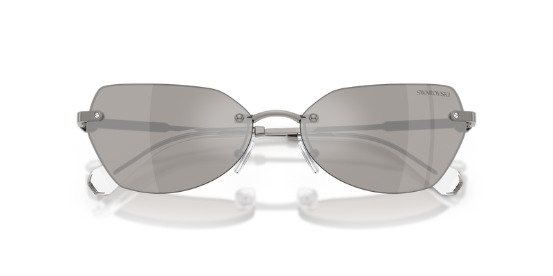 Swarovski SK7038 in Gunmetal / Light Grey Mirror Silver (40096G) - Alternate View