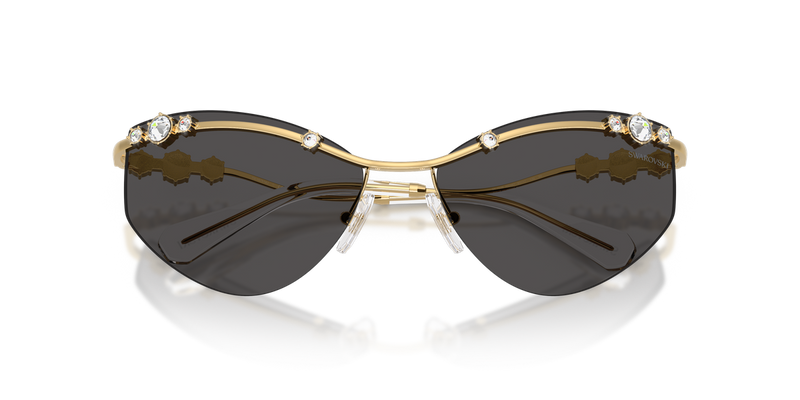 Swarovski SK7039 in Gold / Dark Grey (400487) - Side View