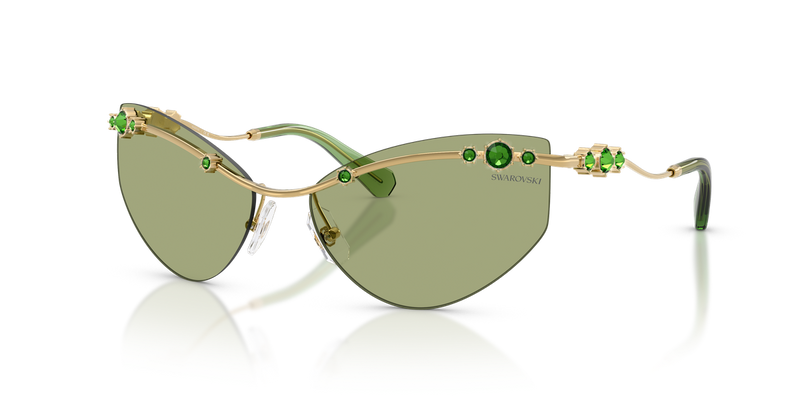 Swarovski SK7039 in Gold / Green (404382) - Alternate View