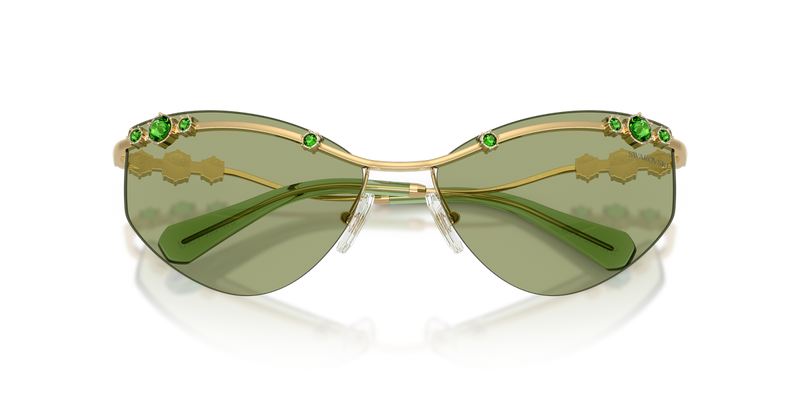 Swarovski SK7039 in Gold / Green (404382) - Alternate View
