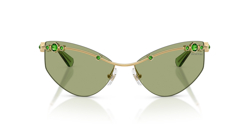 Swarovski SK7039 in Gold / Green (404382) - Alternate View
