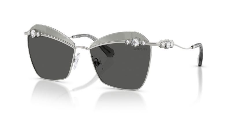 Swarovski SK7040 in Silver / Grey Tampo Swarovski Gold (4001AL) - Front View