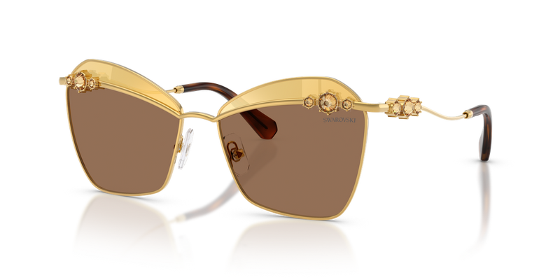 Swarovski SK7040 in Yellow Gold / Brown Swarovski Gold (4007TO) - Alternate View