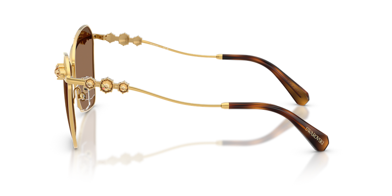 Swarovski SK7040 in Yellow Gold / Brown Swarovski Gold (4007TO) - Alternate View