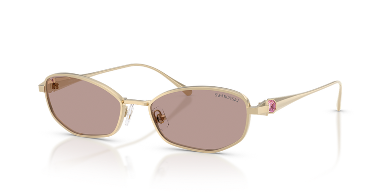 Swarovski SK7042 in Pale Gold / Light Purple Brown (40137N) - Alternate View