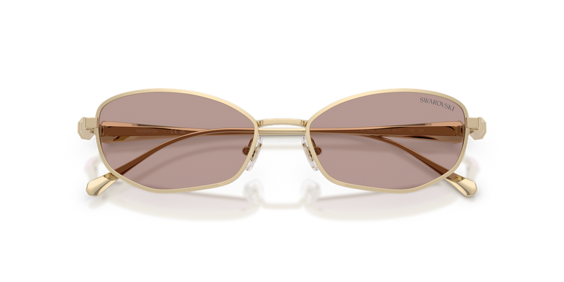 Swarovski SK7042 in Pale Gold / Light Purple Brown (40137N) - Alternate View
