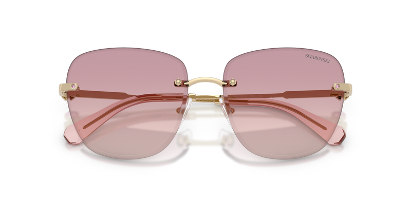 Swarovski SK7043 in Pale Gold / Brown Gradient Dark Violet (401368) - Alternate View