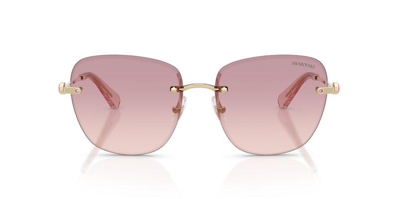 Swarovski SK7043 in Pale Gold / Brown Gradient Dark Violet (401368) - Alternate View