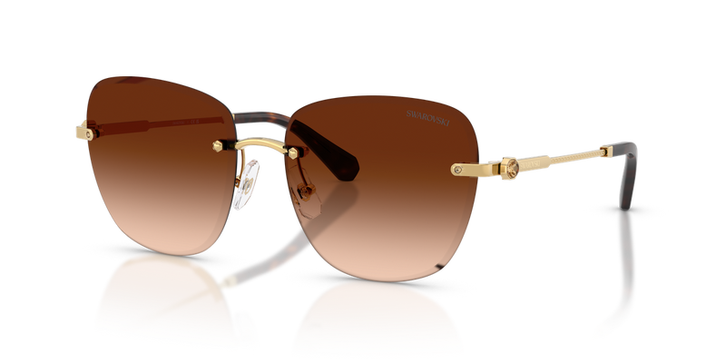 Swarovski SK7043 in Gold / Gradient Dark Brown (403774) - Alternate View