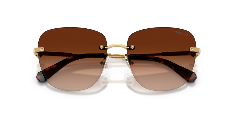 Swarovski SK7043 in Gold / Gradient Dark Brown (403774) - Alternate View