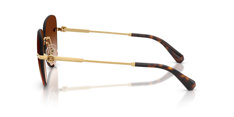 Swarovski SK7043 in Gold / Gradient Dark Brown (403774) - Alternate View