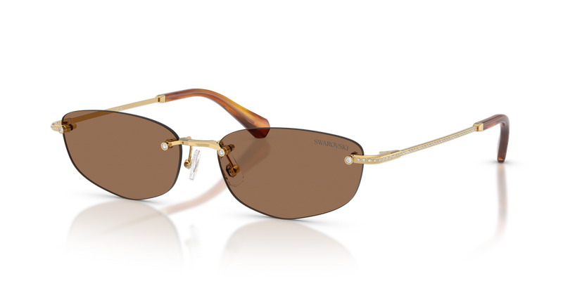 Swarovski SK7045D in Gold / Dark Brown (400473) - Alternate View