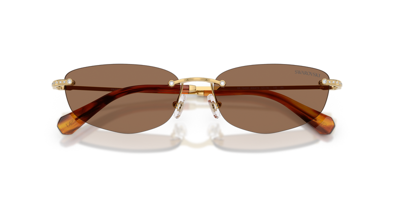 Swarovski SK7045D in Gold / Dark Brown (400473) - Alternate View