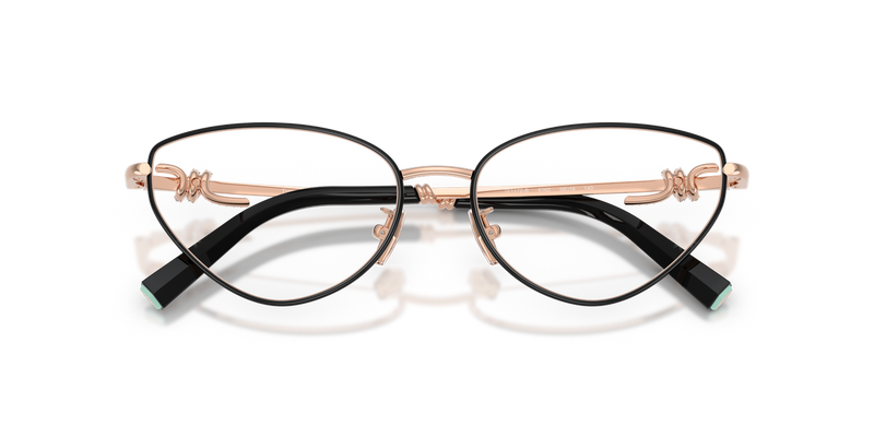 Tiffany TF1172B in Black On Rose Gold / Demo Lens (6162) - Alternate View