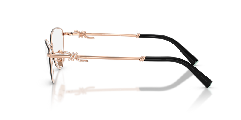 Tiffany TF1172B in Black On Rose Gold / Demo Lens (6162) - Alternate View