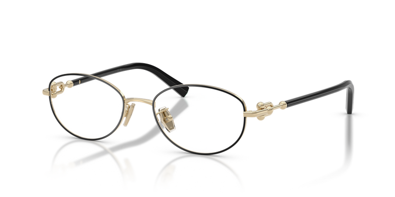 Tiffany TF1176D in Black On Pale Gold / Demo Lens (6164) - Alternate View