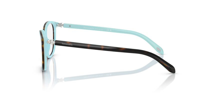 Tiffany TF2109HB in Havana On Tiffany Blue / Demo Lens (8134) - Alternate View