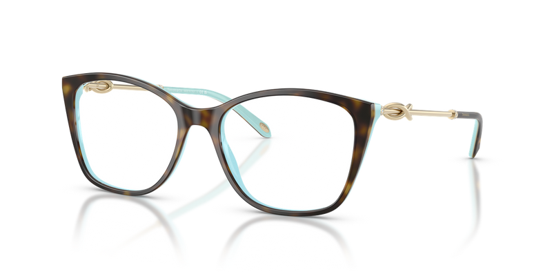 Tiffany TF2160B in Havana On Tiffany Blue / Demo Lens (8134) - Alternate View