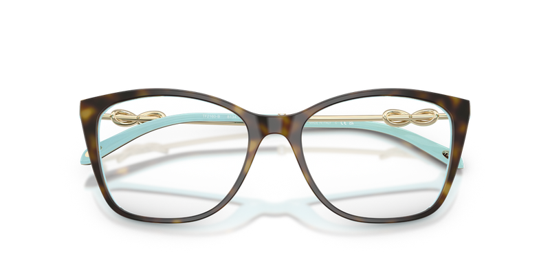 Tiffany TF2160B in Havana On Tiffany Blue / Demo Lens (8134) - Alternate View