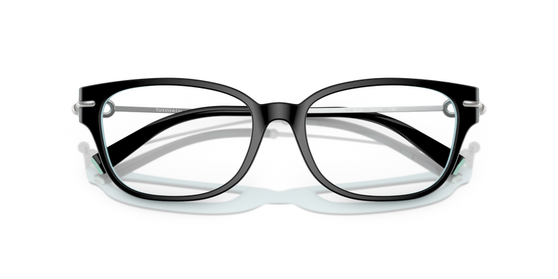 Tiffany TF2262 in Black On Tiffany Blue / Demo Lens (8055) - Alternate View