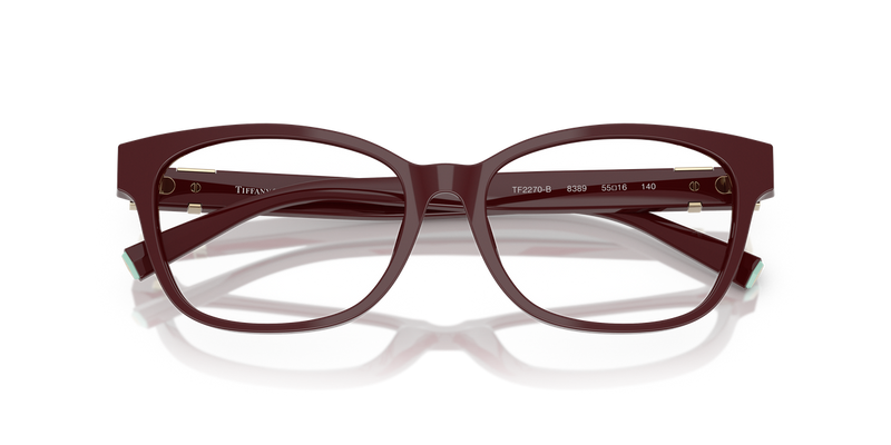 Tiffany TF2270B in Burgundy / Demo Lens (8389) - Alternate View
