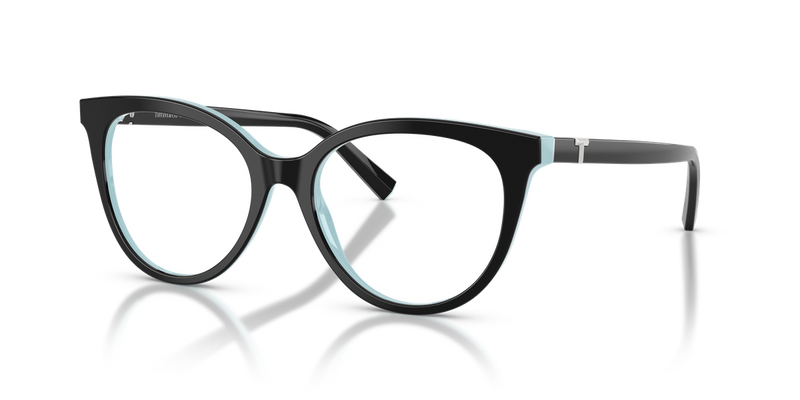 Tiffany TF2277 in Black On Tiffany Blue / Demo Lens (8055) - Alternate View