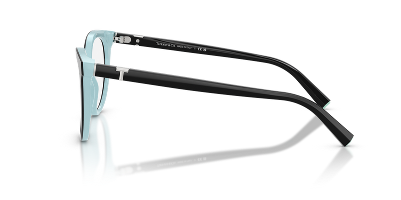 Tiffany TF2277 in Black On Tiffany Blue / Demo Lens (8055) - Alternate View
